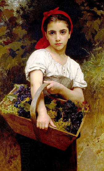 Adolphe William Bouguereau Grape Picker oil painting picture